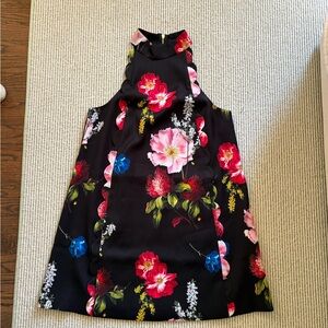 Ted Baker Floral High-Neck Dress